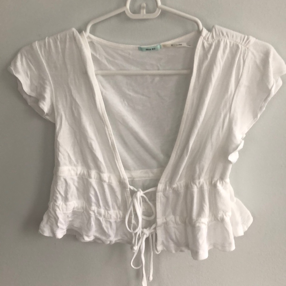 White crop top